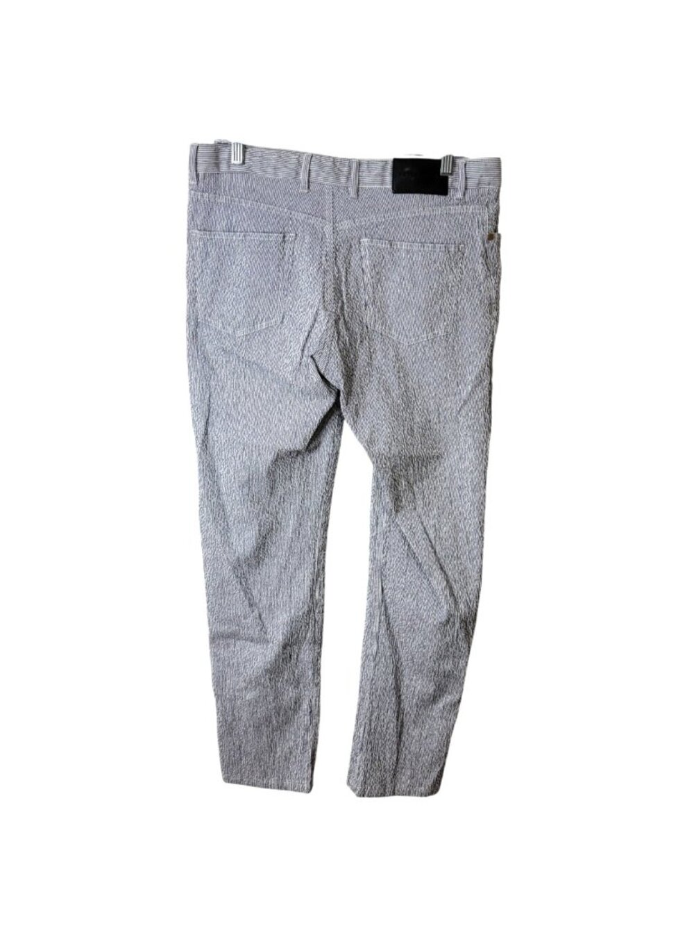 Peter Millar Mens Size 34 Seersucker Pants Blue White Striped Cotton Crepe - Picture 2 of 7